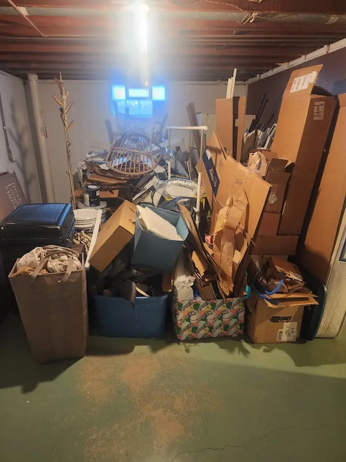 Roll-off dumpster container at job site for 8 Yard Dumpster Rental in West Donegal